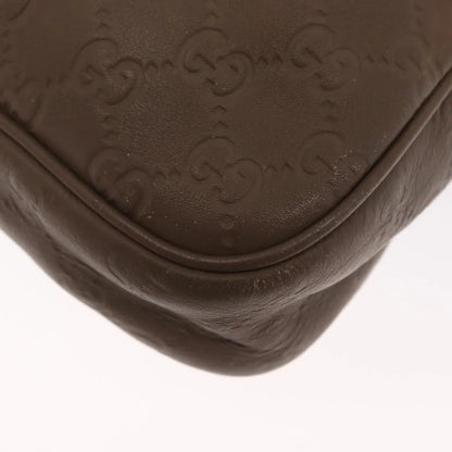 Gucci Convertible Briefcase Leather, Brown, Leather, Briefcase