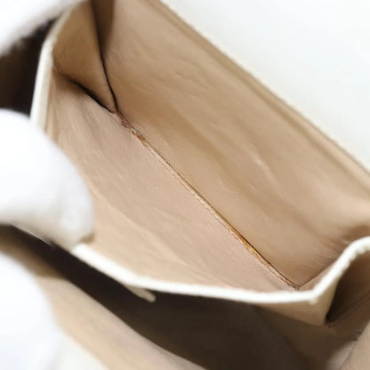 Gucci Vintage Leather, White, Leather, Handbag
