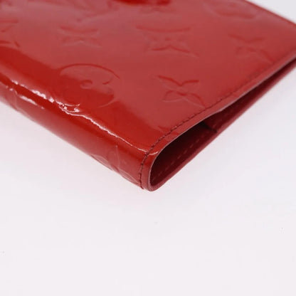 Louis Vuitton Agenda Cover Patent, Red, Patent Leather, Clutch