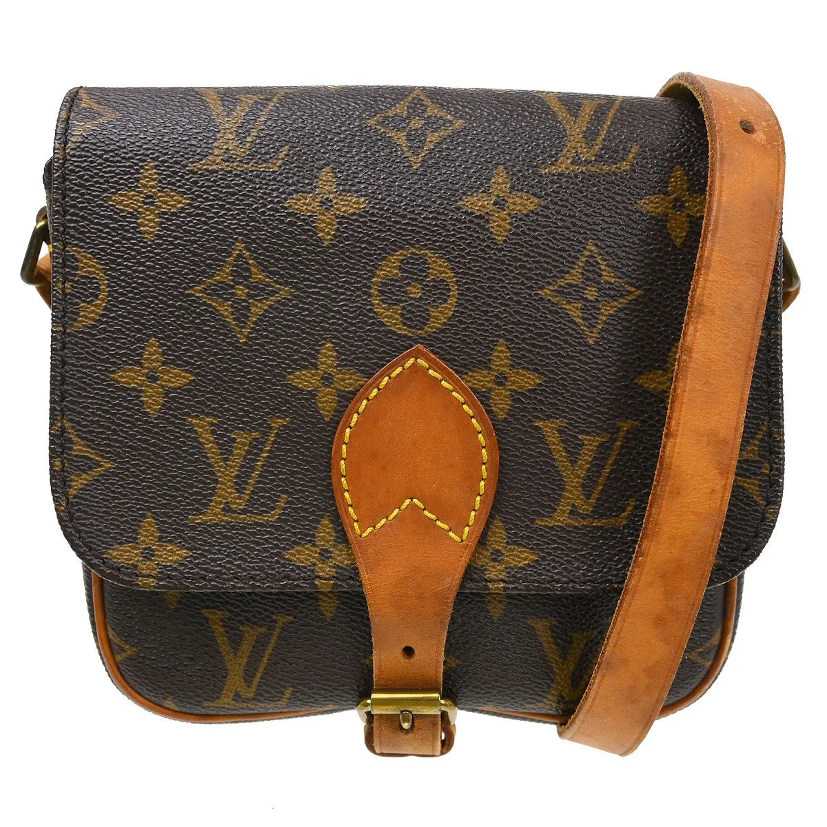 Louis Vuitton Cartouchiere Monogram Canvas, Brown, Canvas, Shoulder Bag
