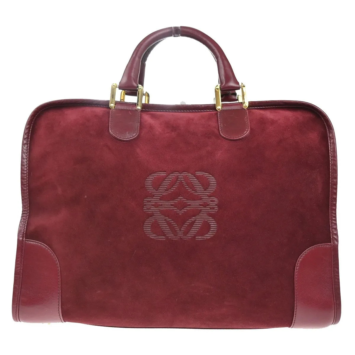 Loewe Amazona Suede, Red, Suede, Handbag