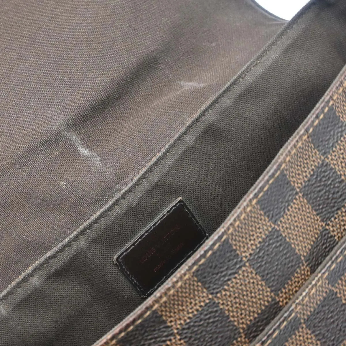 Louis Vuitton District Messenger Damier, Brown, Canvas, Shoulder Bag