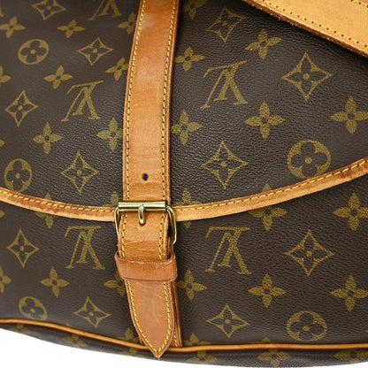 Louis Vuitton Saumur Monogram, Brown, Canvas, Shoulder Bag