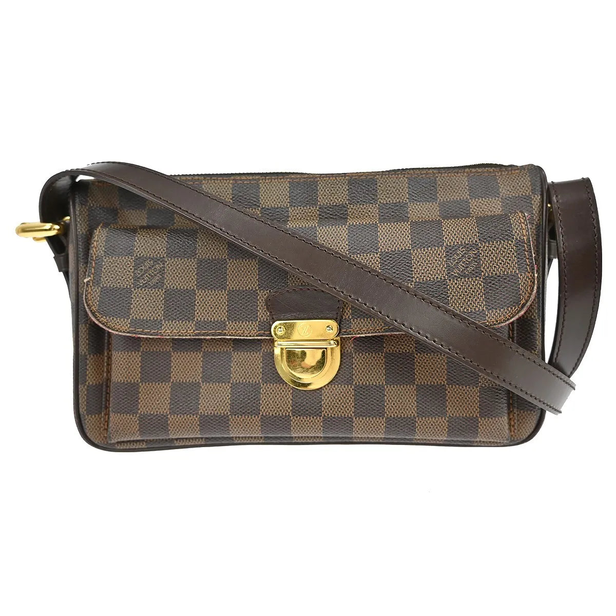 Louis Vuitton Ravello Damier Azur, Brown, Canvas, Shoulder Bag
