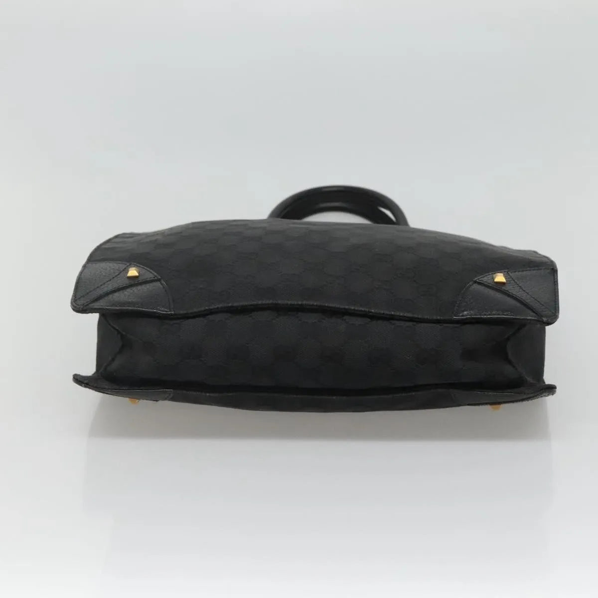 Gucci Nailhead Tote GG Canvas, Black, Canvas, Tote Bag