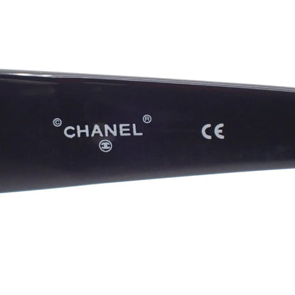 Chanel CHANEL Logo Sunglasses Eye Wear Plastic, Black, Plastic, Sunglasses