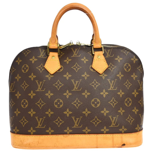 Louis Vuitton Alma Monogram, Brown, Canvas, Handbag