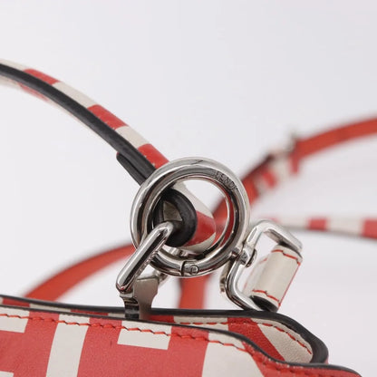 Fendi Peekaboo Leather, White, Leather, Handbag