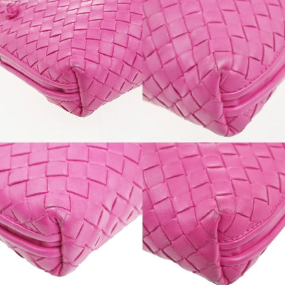 Bottega Veneta Nodini Intrecciato Nappa, Pink, Leather, Shoulder Bag