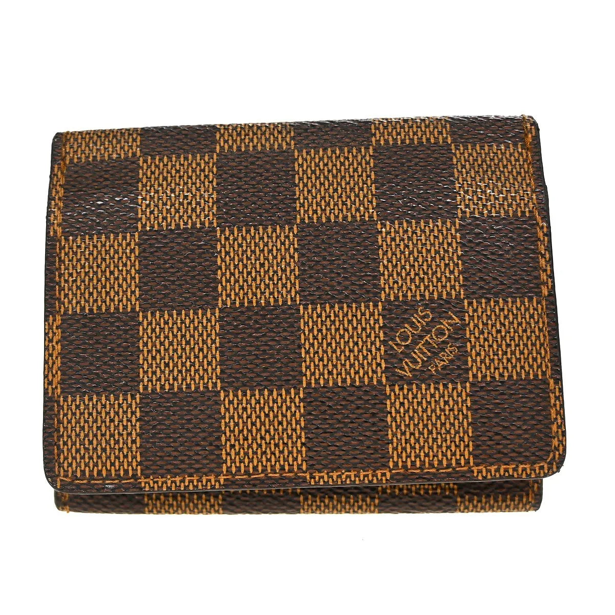 Louis Vuitton Bifold Damier, Brown, Canvas, Wallet