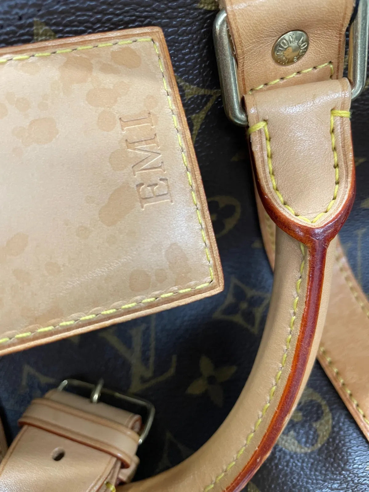 Louis Vuitton Keepall Monogram Canvas, Brown, Canvas, Travel Bag