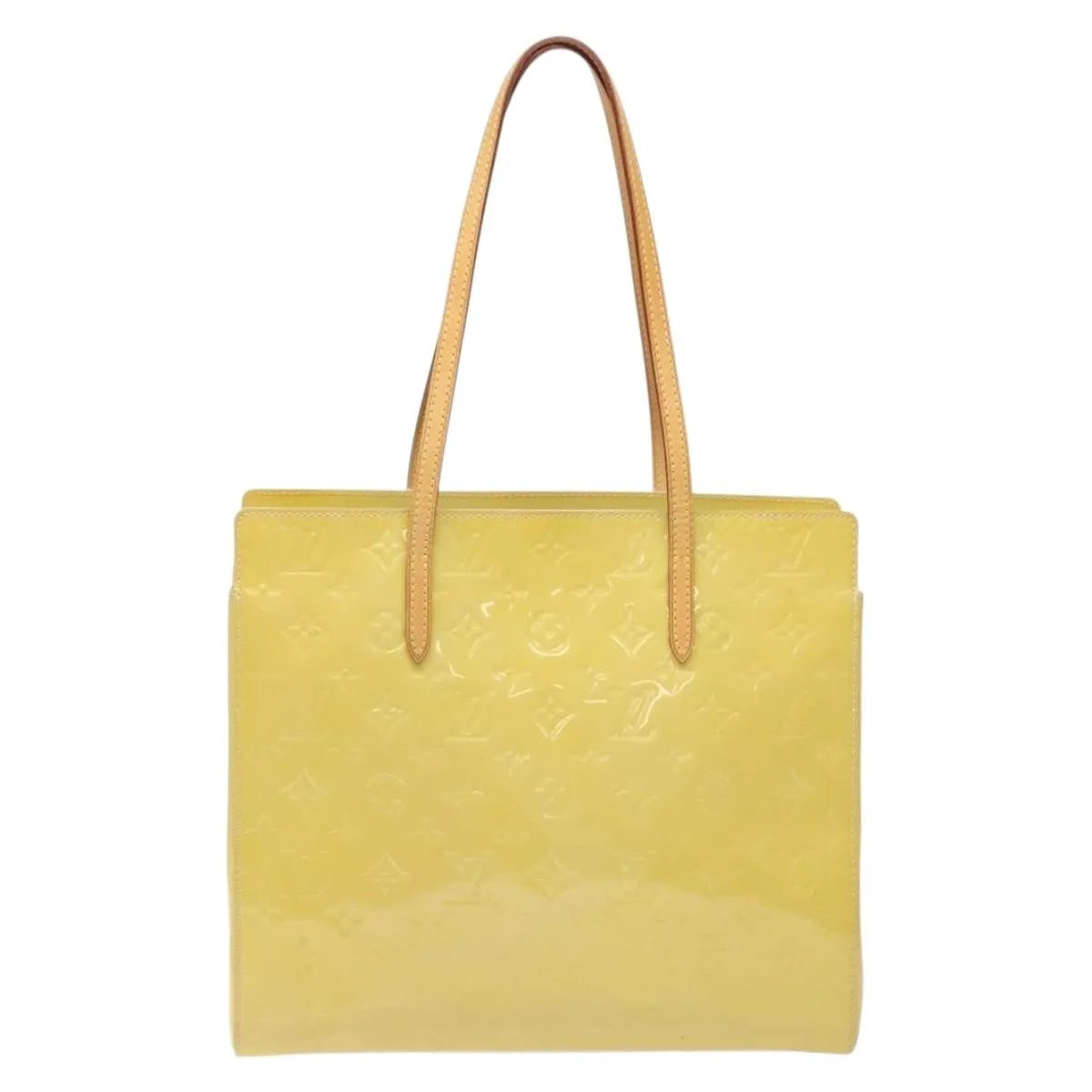 Louis Vuitton Catalina Monogram Vernis, Yellow, Patent Leather, Tote Bag