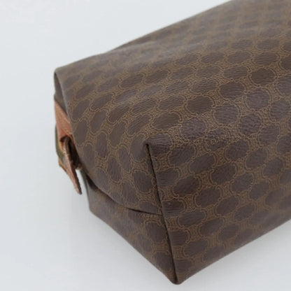 Celine C Macadam Canvas, Brown, Canvas, Clutch