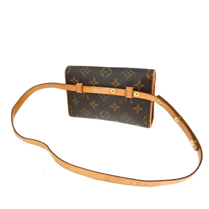 Louis Vuitton Florentine Waist Monogram Canvas, Brown, Canvas, Clutch