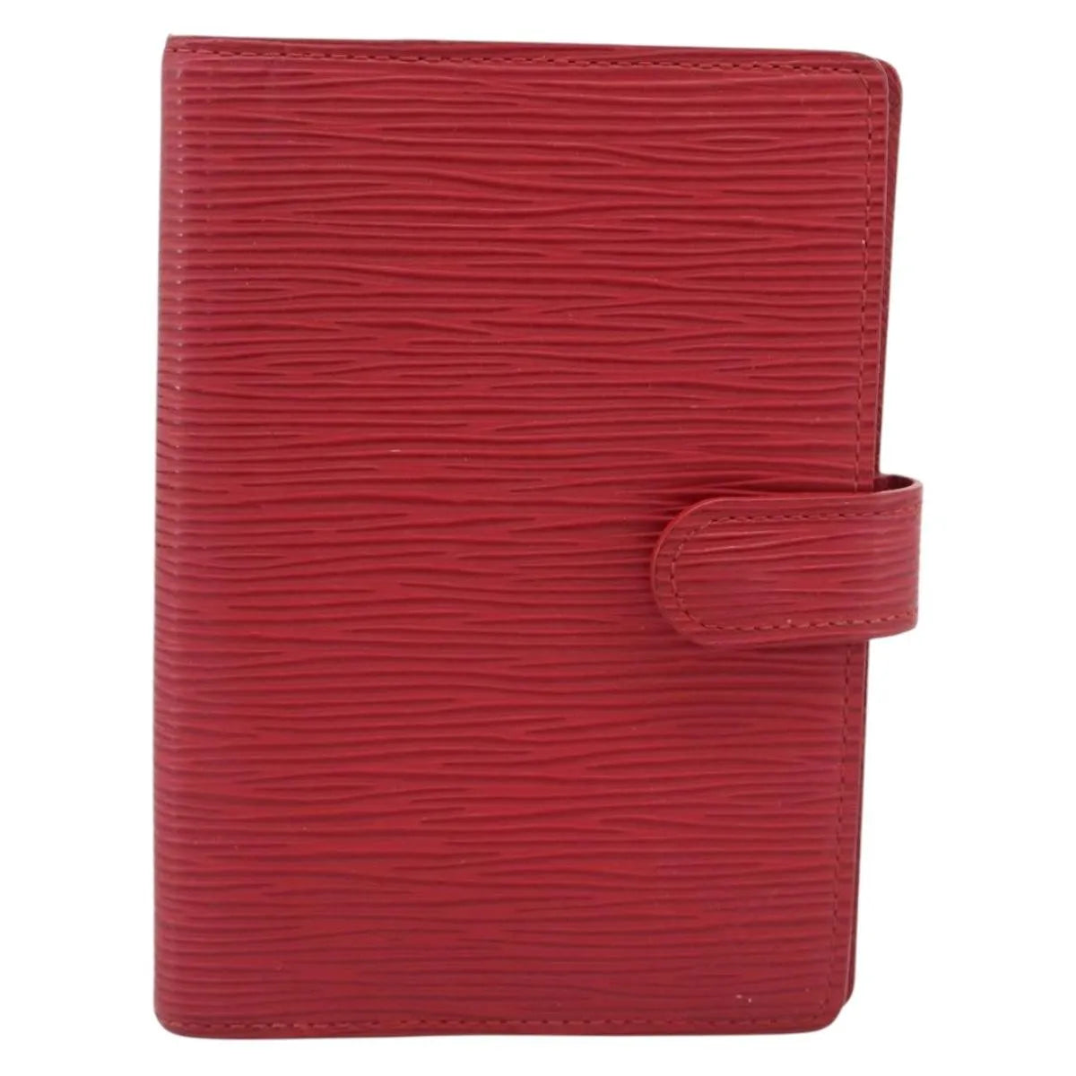Louis Vuitton Agenda Cover Damier, Red, Leather, Clutch