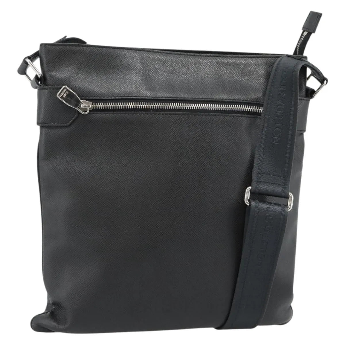 Louis Vuitton Sasha Taiga Leather, Gray, Leather, Shoulder Bag