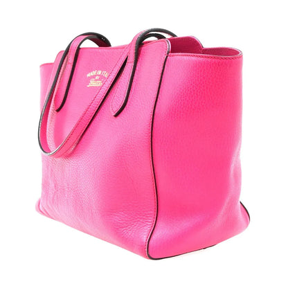 Gucci Swing Tote Leather, Pink, Leather, Tote Bag