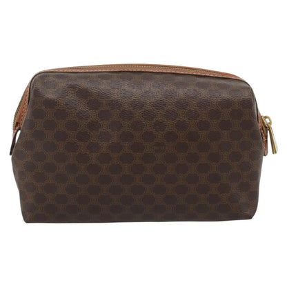 Celine C Macadam Canvas, Brown, Canvas, Clutch