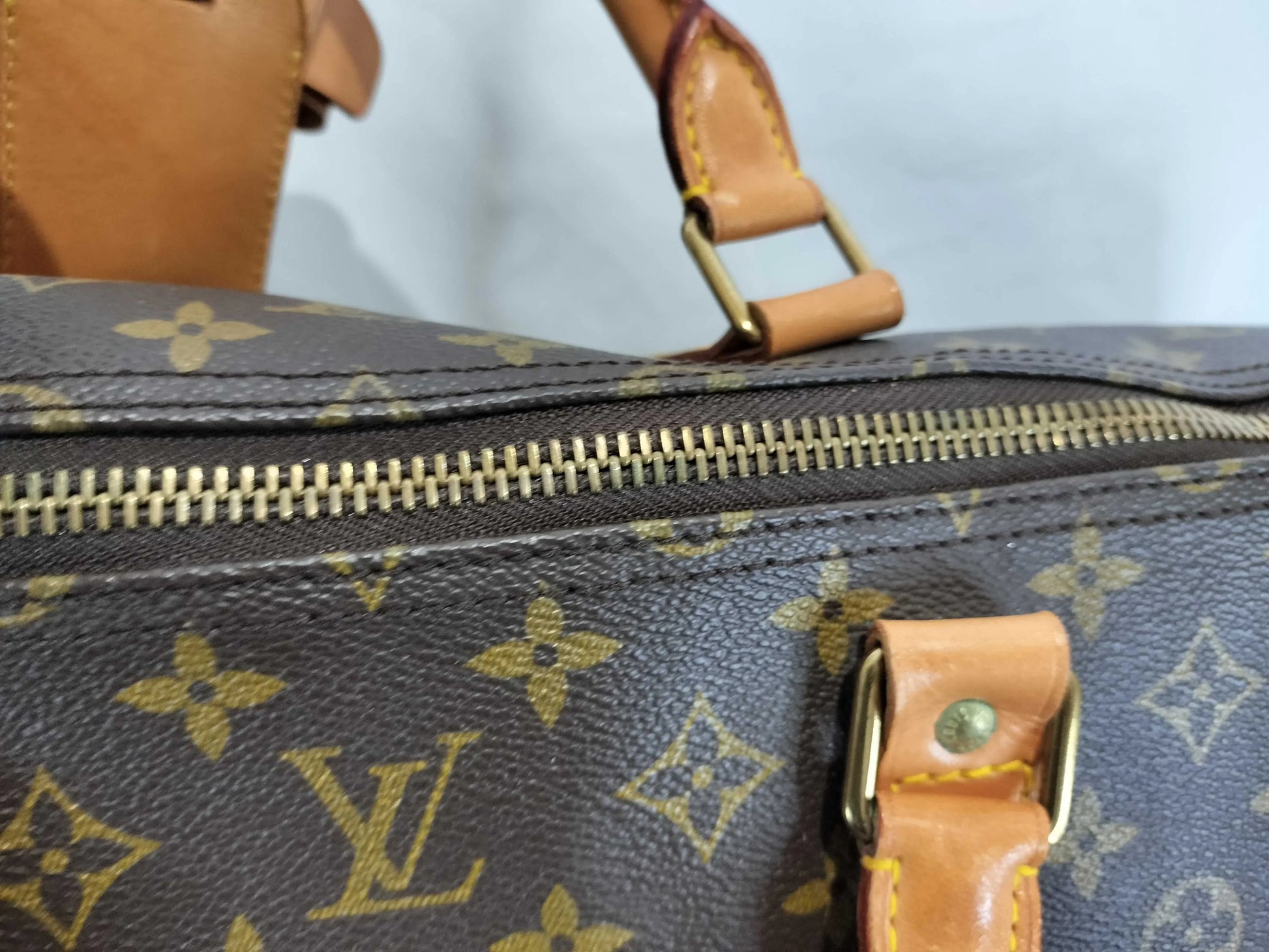 Louis Vuitton Keepall Bandouliere Monogram Canvas, Brown, Canvas, Travel Bag