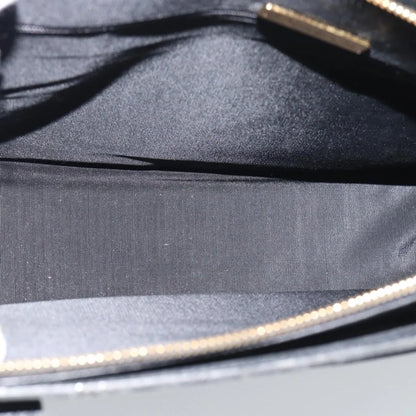 Saint Laurent Vintage Leather, Black, Leather, Tote Bag