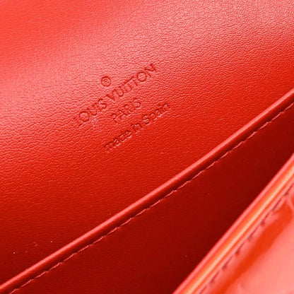 Louis Vuitton Thompson Street Handbag Monogram, Red, Patent Leather, Shoulder Bag