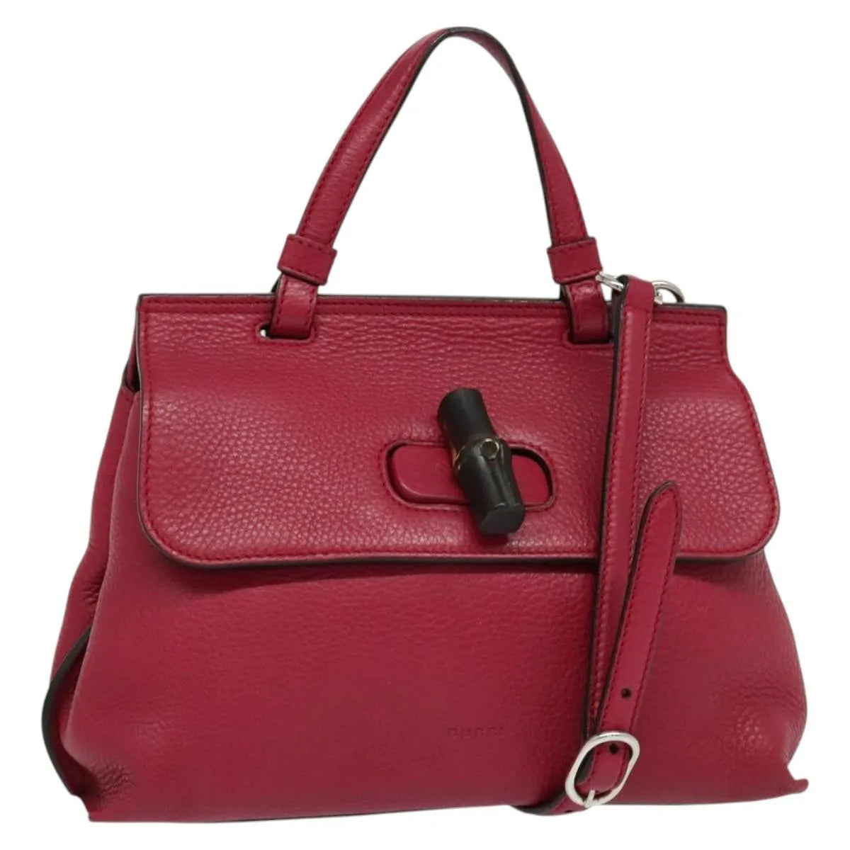 Gucci Bamboo Daily Top Handle Leather, Pink, Leather, Shoulder Bag