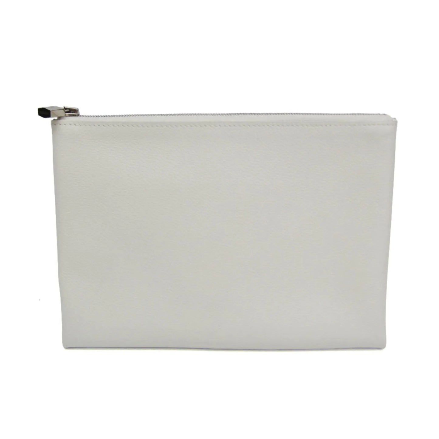 Hermes Atout Evercolor, White, Leather, Clutch