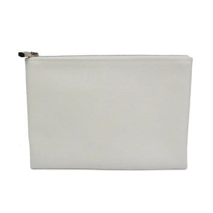 Hermes Atout Evercolor, White, Leather, Clutch