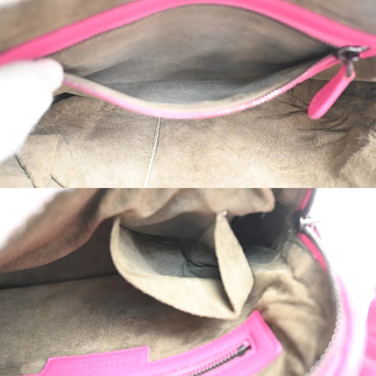 Bottega Veneta Nodini Intrecciato Nappa, Pink, Leather, Shoulder Bag