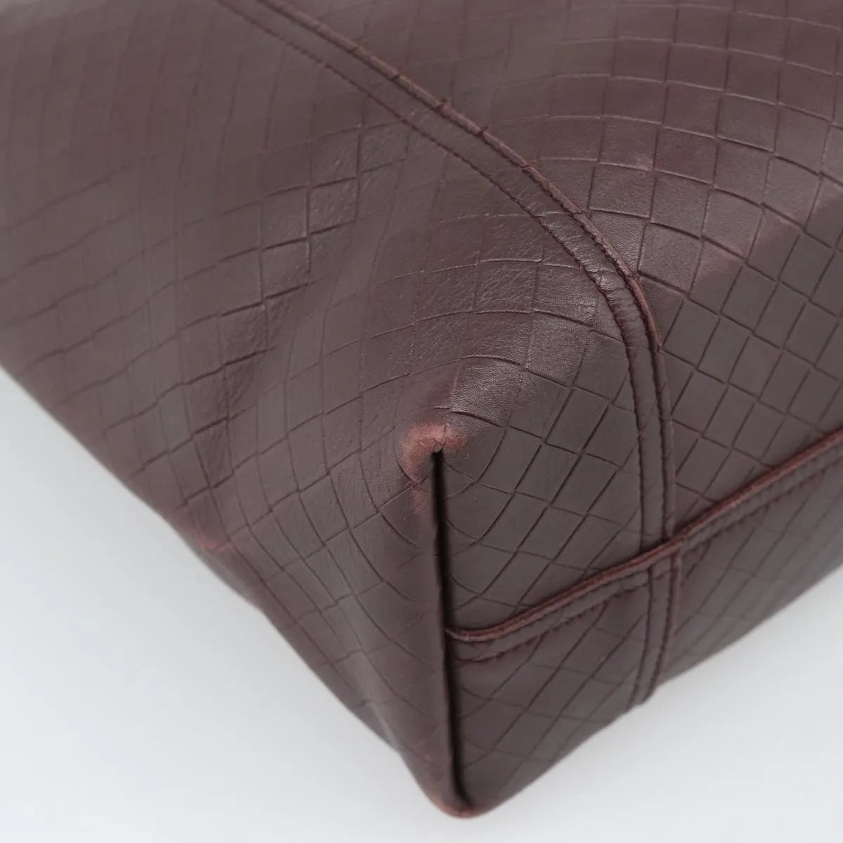 Bottega Veneta Intrecciomirage Tote Leather, Brown, Leather, Tote Bag