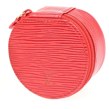 Louis Vuitton Ecrin Bijoux Jewelry Case Epi Leather, Red, Leather, Clutch