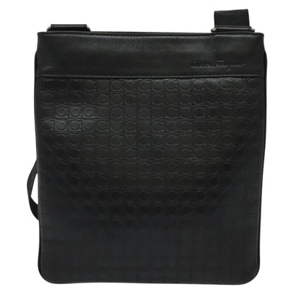 Salvatore Ferragamo Vintage Leather, Black, Leather, Shoulder Bag