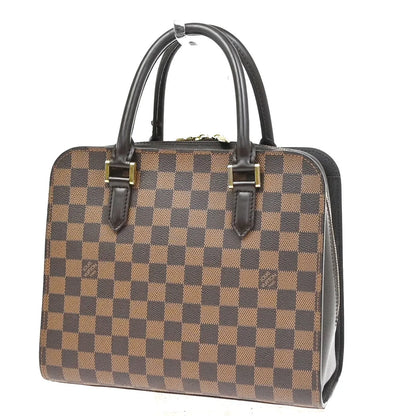 Louis Vuitton Triana Damier, Brown, Leather, Handbag