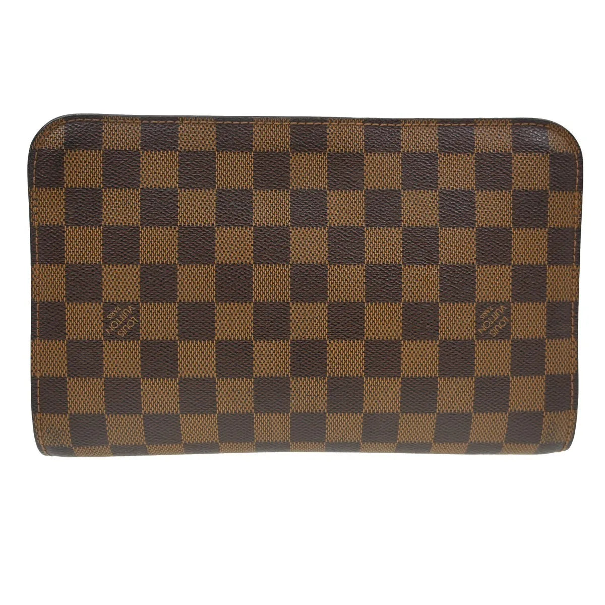 Louis Vuitton Pochette Saint Louis Damier, Brown, Canvas, Clutch
