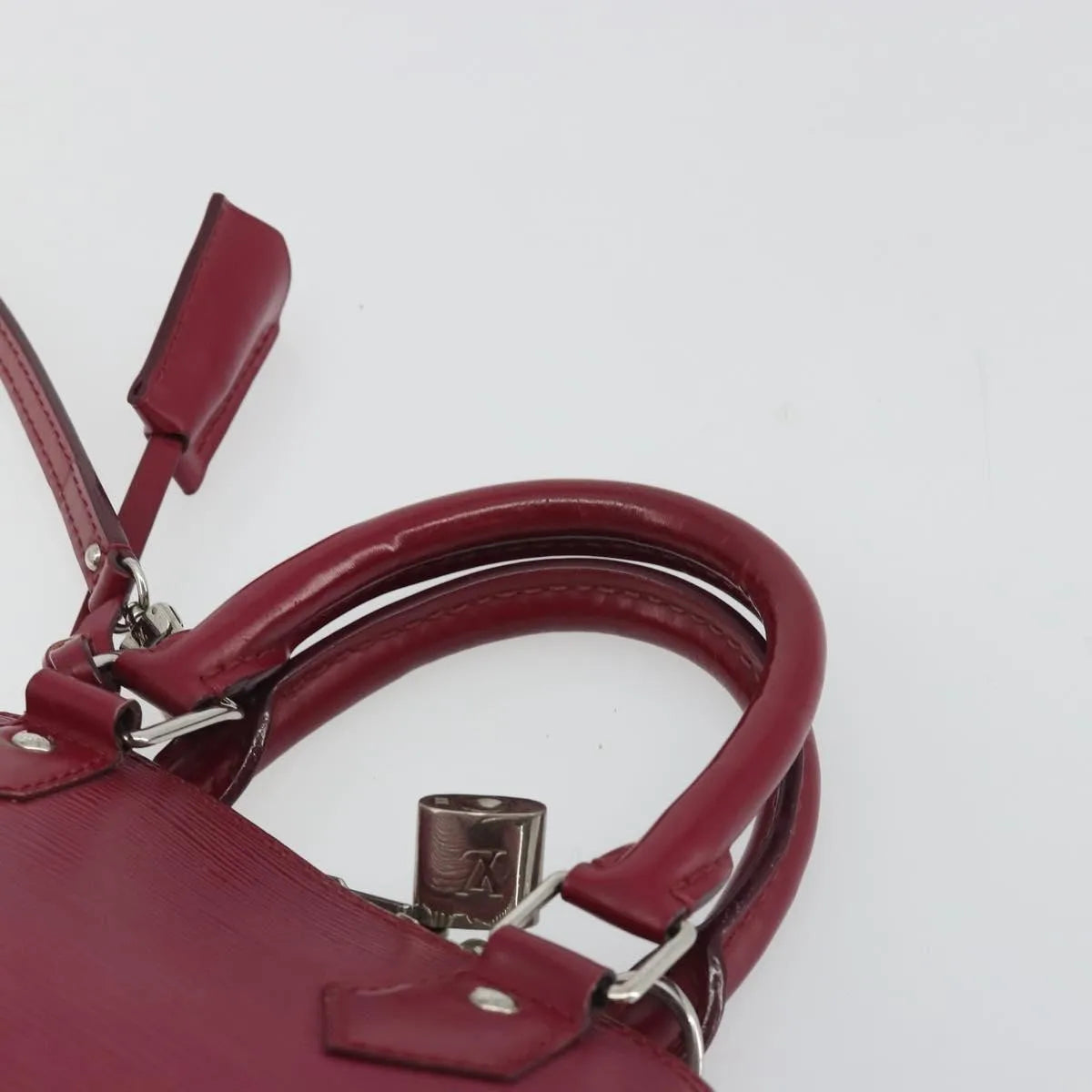 Louis Vuitton Alma Epi, Pink, Leather, Handbag