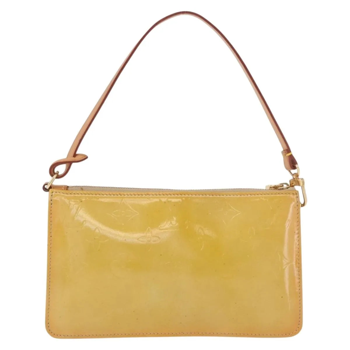 Louis Vuitton Lexington Pochette Patent Leather, Beige, Patent Leather, Clutch