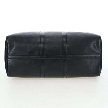 Louis Vuitton Keepall Epi, Black, Leather, Travel Bag