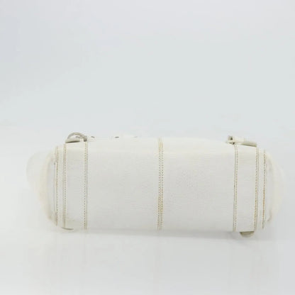 Loewe Senda Leather, White, Leather, Handbag