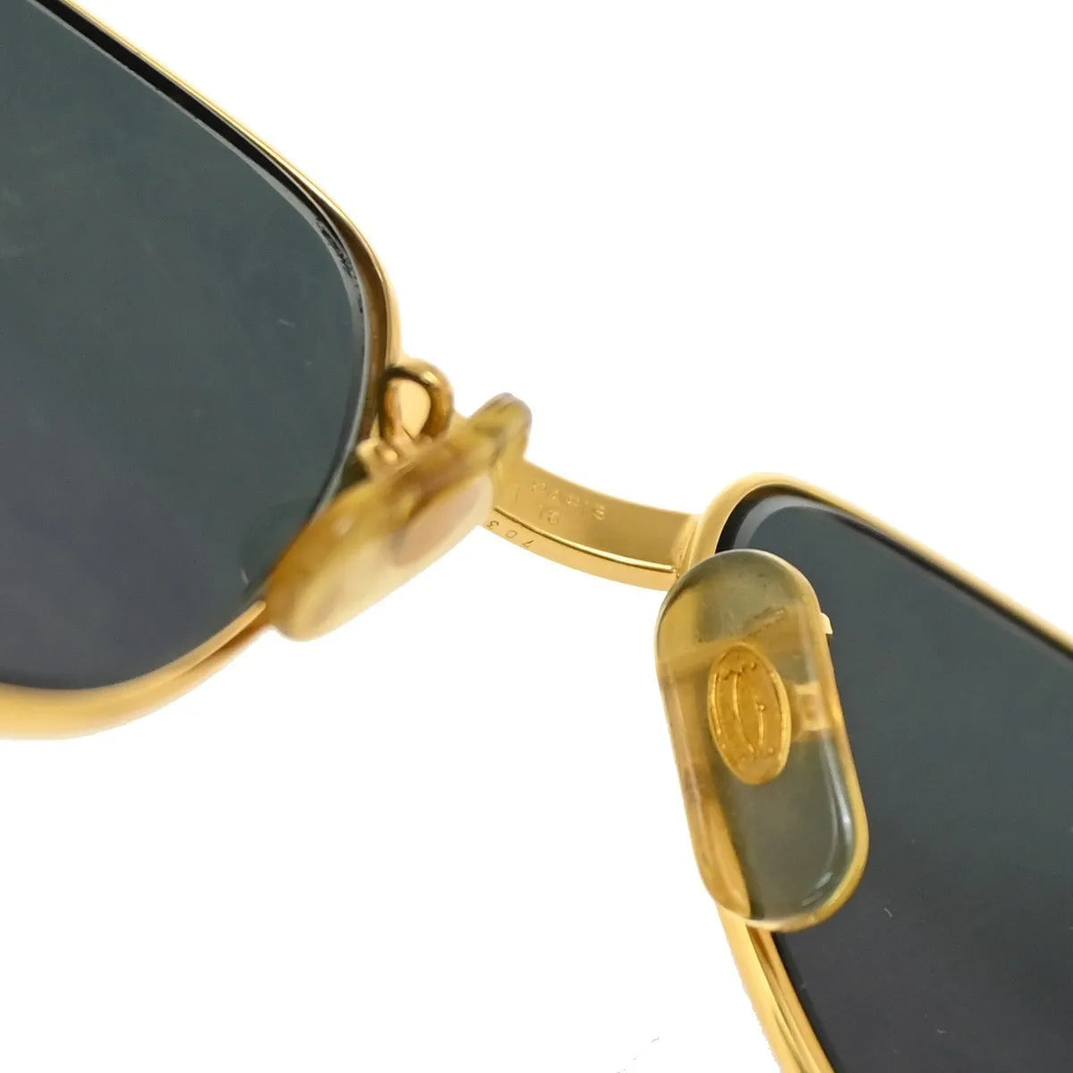 Cartier Romance Metal, Gold, Metal, Sunglasses