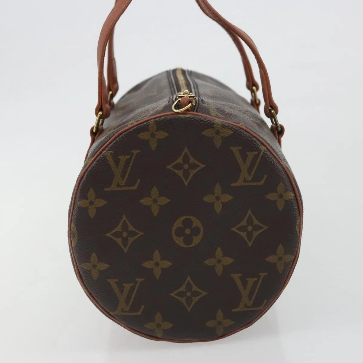 Louis Vuitton Papillon Monogram, Brown, Canvas, Handbag