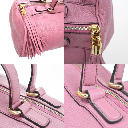 Gucci Soho Boston Leather, Pink, Leather, Handbag