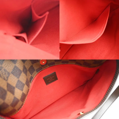 Louis Vuitton Bloomsbury Damier, Brown, Canvas, Shoulder Bag