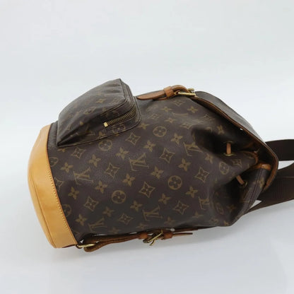 Louis Vuitton Vintage Montsouris Monogram Canvas, Brown, Canvas, Backpack
