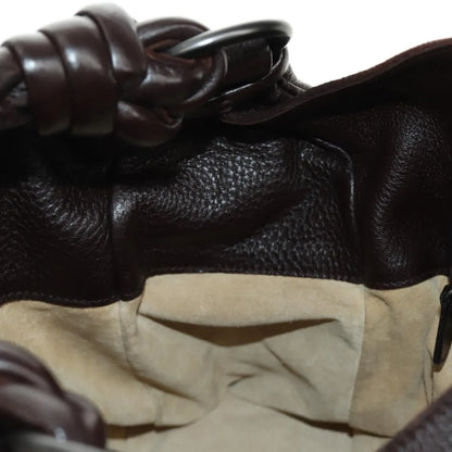 Bottega Veneta Cocker Hobo Leather, Brown, Leather, Handbag