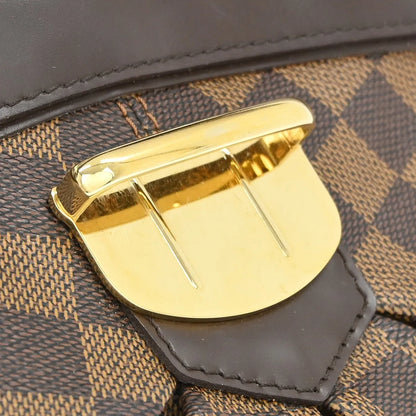 Louis Vuitton Sistina Damier, Brown, Canvas, Shoulder Bag