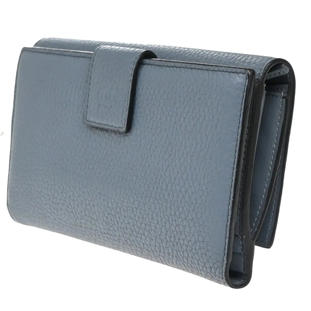 Fendi Peekaboo Leather, Blue, Leather, Wallet