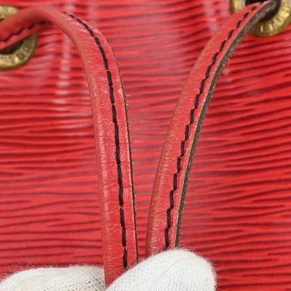 Louis Vuitton Petit Noe Epi Leather, Red, Leather, Shoulder Bag