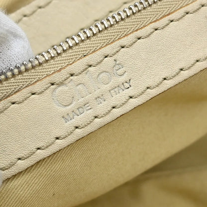 Chloe Paddington Lock Leather, Beige, Leather, Handbag