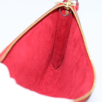 Louis Vuitton Pochette Accessoires Epi, Red, Leather, Clutch