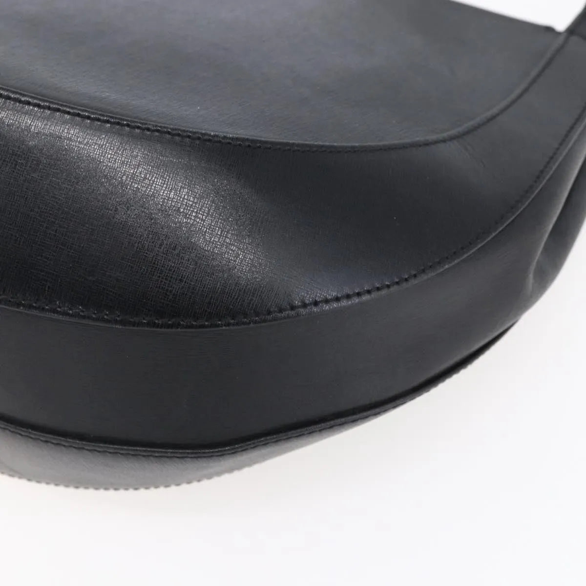 Salvatore Ferragamo Gancini Leather, Black, Leather, Shoulder Bag
